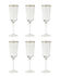 Decò Champagne glass - / Set of 6 - H 19.5 cm by Bitossi Home
