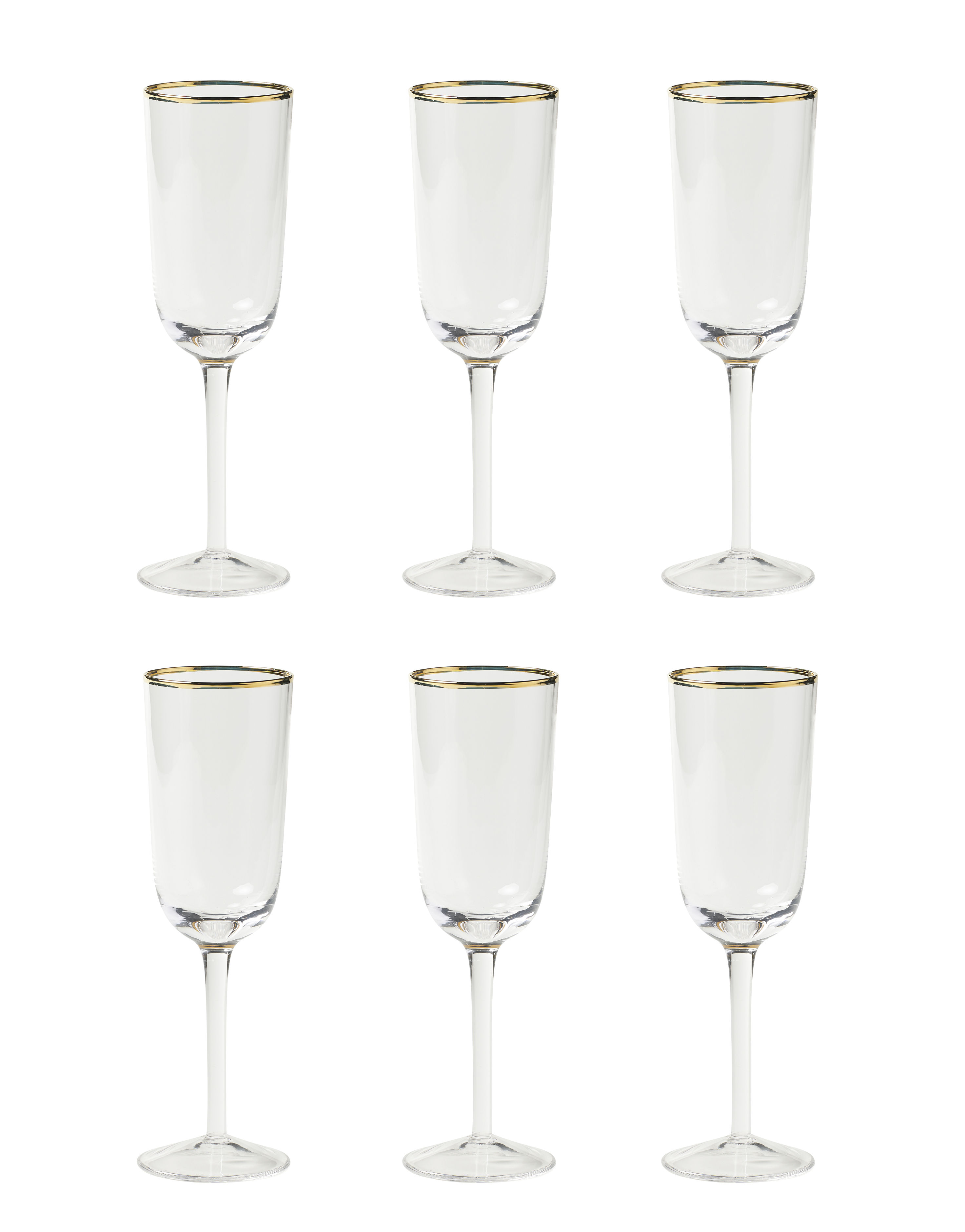 Bitossi Home Decò Champagne glass - Transparent | Made In Design UK