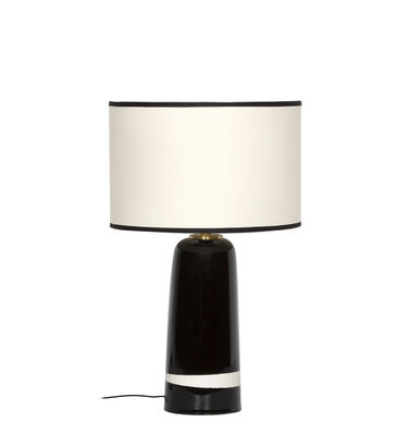 Maison Sarah Lavoine - Lampe de table Sicilia en Tissu, Coton - Couleur Noir - 170 x 44.51 x 49 cm -