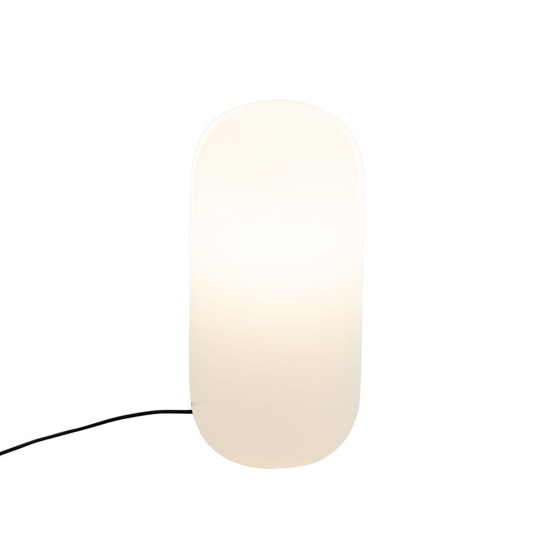 Leuchten - Außenleuchten - Outdoorlampe Gople Outdoor plastikmaterial weiß / Tischleuchte - Ø 31,5 x L 65,7 cm / Kunststoff - Artemide - Weiß - Polyäthylen