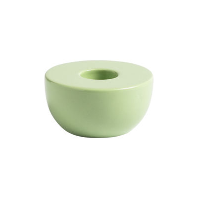 Image of Portacandela Stack - / Ø 6.5 x H 3.5 cm - Ceramica di & klevering - Verde - Ceramica