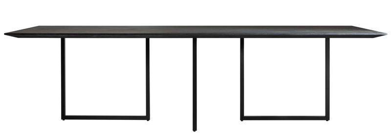 Furniture - Dining Tables - Gazelle Rectangular table stone black - Driade - Anthracite top / Black leg - concrete, Laminate, MDF, Steel
