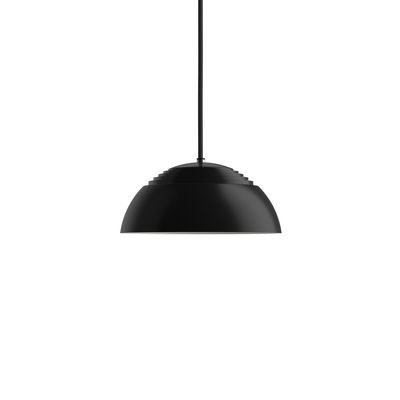 Illuminazione - Lampadari - Sospensione AJ Royal LED - (1957) / Small - Ø 25 cm di Louis Poulsen - Nero - Acciaio laccato, Alluminio laccato