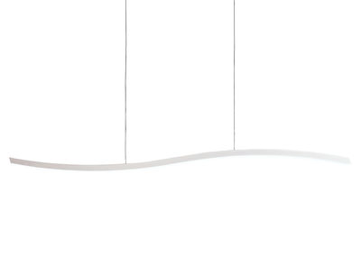 Illuminazione - Lampadari - Sospensione Serpentine - 364 Leds di Fontana Arte - Bianco - Alluminio laccato
