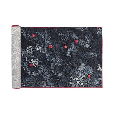 The Christmas shop - Christmas hits - Kurjenmarja Table centrepiece - / 150 x 47 cm - Cotton by Marimekko - Black, blue & red - Cotton