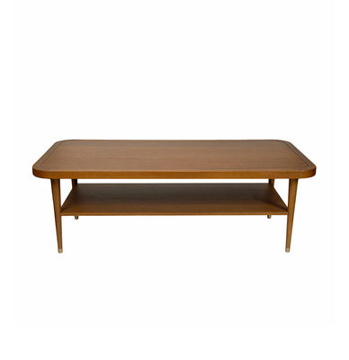 Furniture - Coffee Tables - Puzzle Coffee table - / 120 x 60 cm - Laminate by Maison Sarah Lavoine - Walnut - Brass, Stratified, Tinted oak