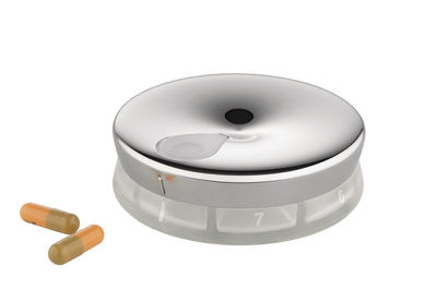 Accessories - Bags, Purses & Luggage - Yoyo Pill dispenser by Alessi - Golden pink / Transparent - Stainless steel 18/10, Thermoplastic resin