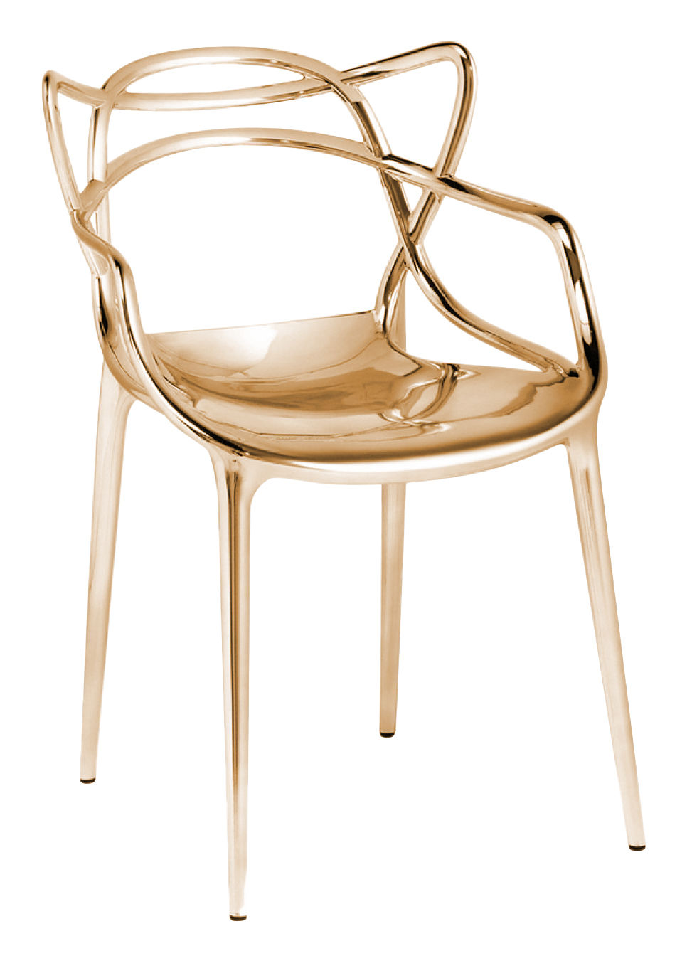 Gold on sale ghost chair