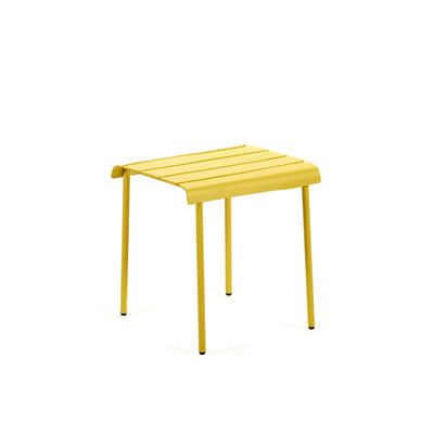 Furniture - Chairs - Aligned Stool - / By Maarten Baas - Aluminium by valerie objects - Yellow - Thermolacquered aluminium