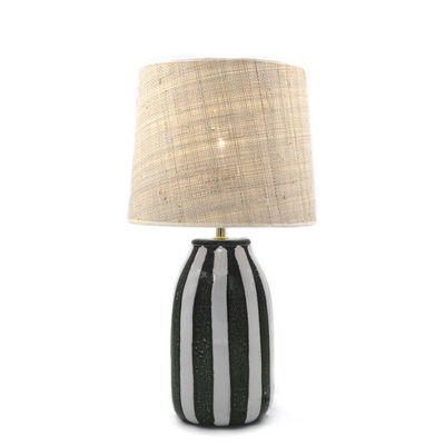 Maison Sarah Lavoine - Lampe de table Palmaria en Céramique - Couleur Noir - 150 x 33.02 x 48.5 cm -