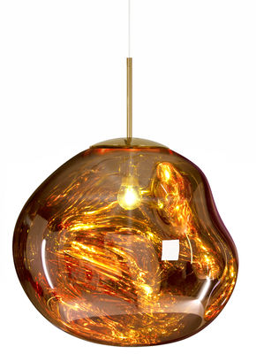 Lighting - Pendant Lighting - Melt Pendant - Ø 50 cm by Tom Dixon - Gold - Polycarbonate