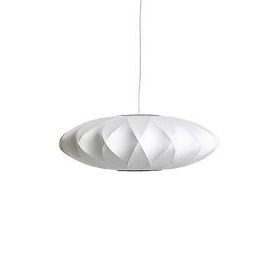 Illuminazione - Lampadari - Sospensione Bubble Saucer - / Small - Motivi incrociati di Hay - Ø 44 cm / Bianco sporco -  Toile polymère, Acciaio