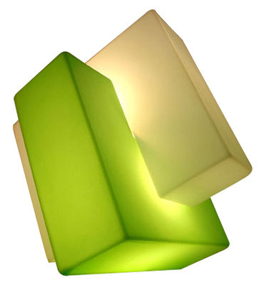 Leuchten - Bodenleuchten - Pzl Bodenleuchte - Slide - Weiß / grün - recycelbares Polyethen