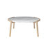 Mix Coffee table - / Ø 94 x H 42 cm - Oak & marble by Bolia