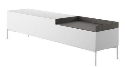 Furniture - Dressers & Storage Units - Inmotion Dresser - L 203 cm - 4 feet by MDF Italia - 4 feet / White & Grey - MDF, Plywood