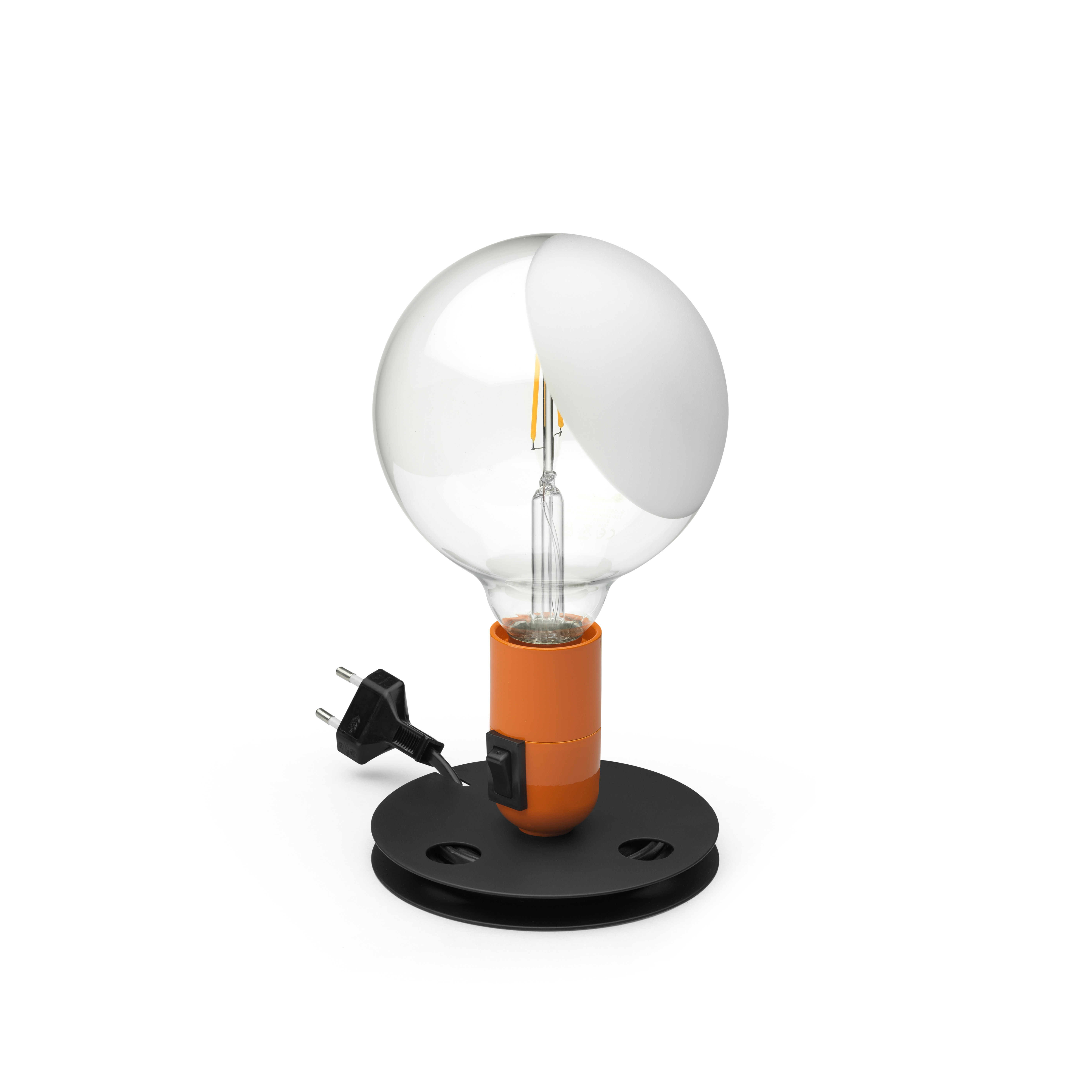 Lampada da tavolo Lampadina di Flos arancione Made In Design