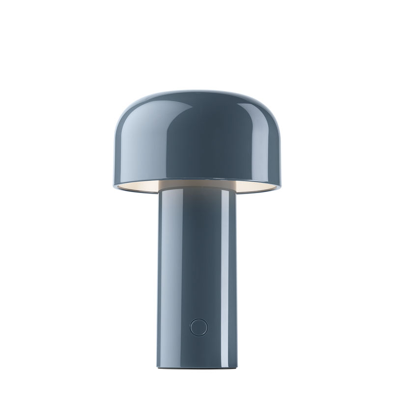 Luminaire - Lampes de table - Lampe sans fil rechargeable Bellhop / USB - Flos - Bleu-gris - Polycarbonate