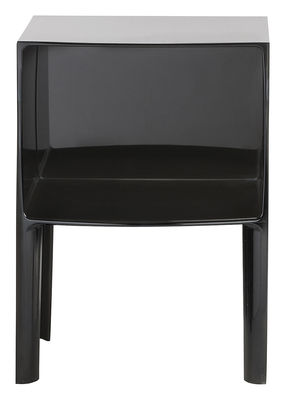 Kartell - Table de chevet Ghost en Plastique, PMMA - Couleur Noir - 50 x 40 x 57 cm - Designer Phili