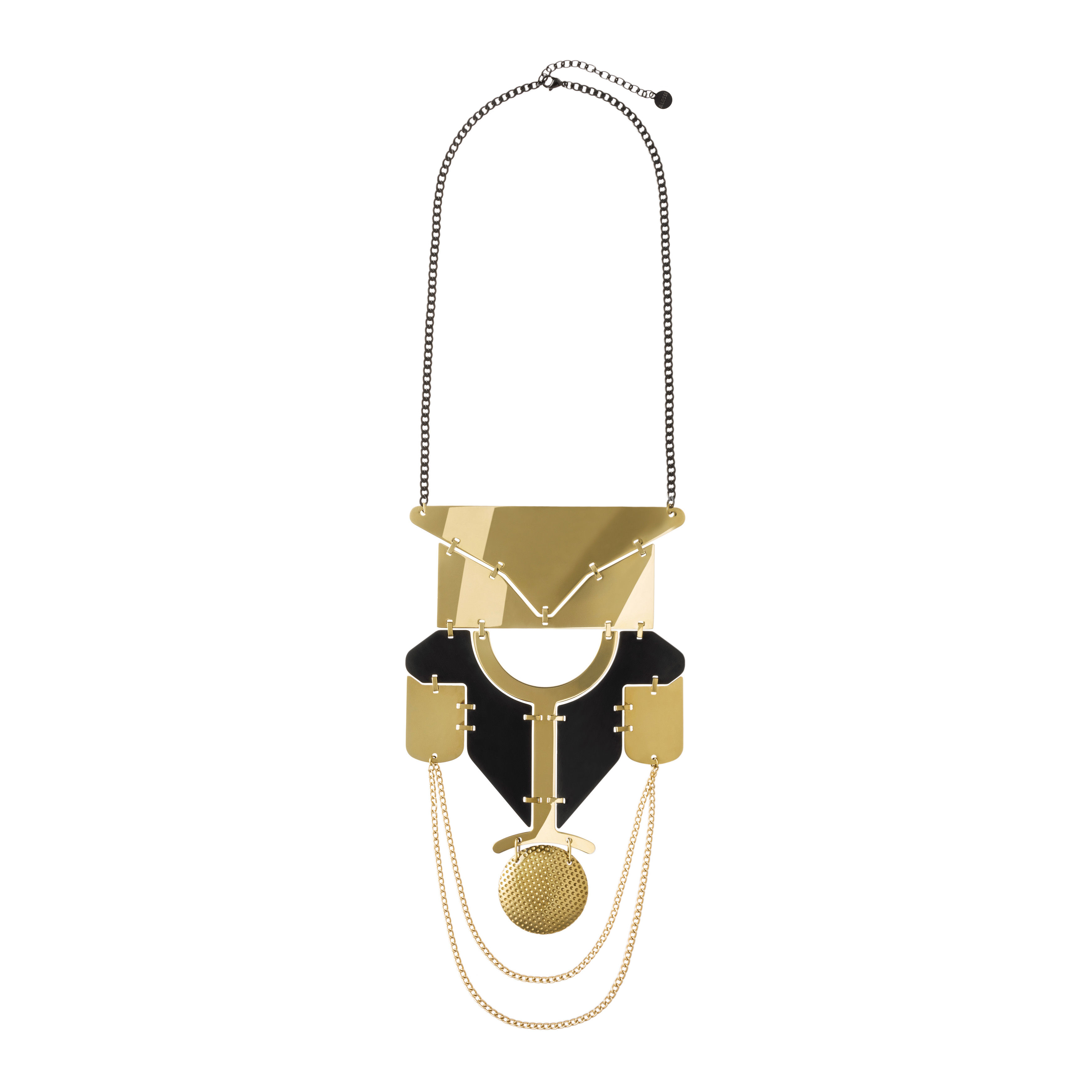 Alessi Venusia - Lorica Necklace - black gold | Made In Design UK