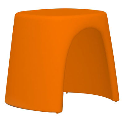 Möbel - Hocker - Amélie Stappelbarer Hocker - Slide - Orange - recycelbares Polyethen