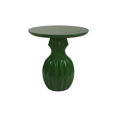 Arredamento - Tavolini  - Table d’appoint Talia - / Ø 52 x H 50 cm - Fibra di vetro di POPUS EDITIONS - Verde - Fibra di vetro laccata