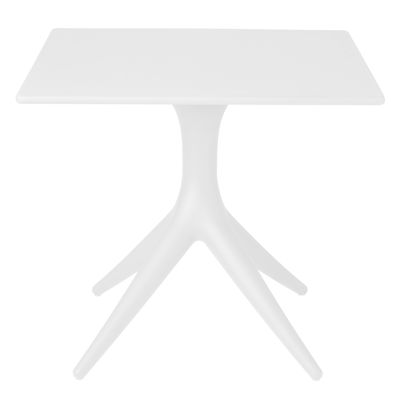 Outdoor - Tavoli  - Tavolo quadrato App - / 80 x 80 cm di Driade - Bianco - Polietilene rotostampato