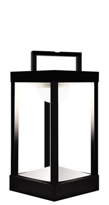 Illuminazione - Lampade da tavolo - Lampada solare La Lampe Parc S LED / Senza fili - H 30 cm - Maiori - Nero - Alluminio, Vetro