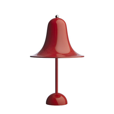 Verpan - Lampe de table Pantop en Métal, Métal peint - Couleur Rouge - 250 x 34.34 x 38 cm - Designe