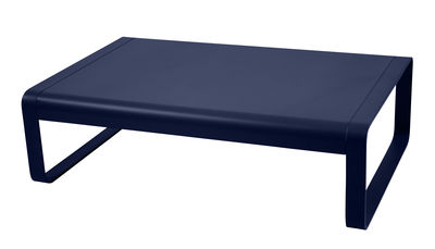 Fermob - Table basse Bellevie en Métal, Aluminium - Couleur Bleu - 76.15 x 76.15 x 36 cm - Designer 