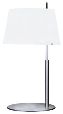 Luminaire - Lampes de table - Lampe de table Passion - Fontana Arte - H 60 cm - Nickel brossé - Laiton brossé, Verre soufflé