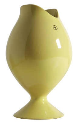 Decoration - Vases - Dego Vase - H 34 cm by Internoitaliano - Yellow - Glazed ceramic