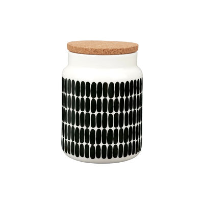 Marimekko - Boîte Boîtes en Céramique, Grès - Couleur Vert - 20.8 x 20.8 x 17 cm - Designer Maija Lo