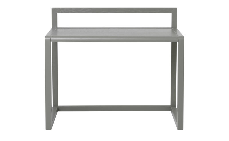 Furniture - Kids Furniture - Little Architect Children\'s desk wood grey / Wood - L 70 cm - Ferm Living - Grey - Ash plywood