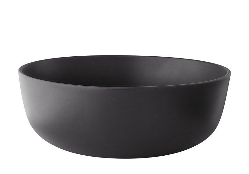 Tableware - Bowls - Nordic Kitchen Salad bowl ceramic black / 3.2 L - Eva Solo - Matt black - Sandstone
