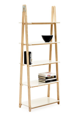 Arredamento - Scaffali e librerie - Scaffale One Step Up di Normann Copenhagen - Legno/ripiani in colore bianco - alluminio verniciato, Frassino