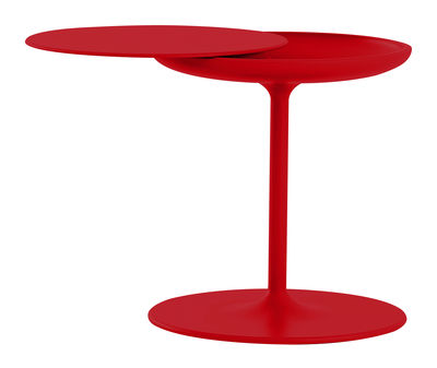 Zanotta - Table d'appoint en Métal, Polyuréthane - Couleur Rouge - 53 x 54 x 50 cm - Designer Salvat
