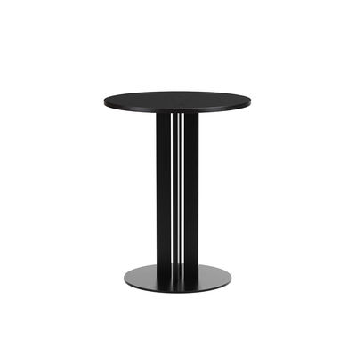 Normann Copenhagen - Table ronde Scala en Bois, Acier verni - Couleur Noir - 73.43 x 73.43 x 75 cm -