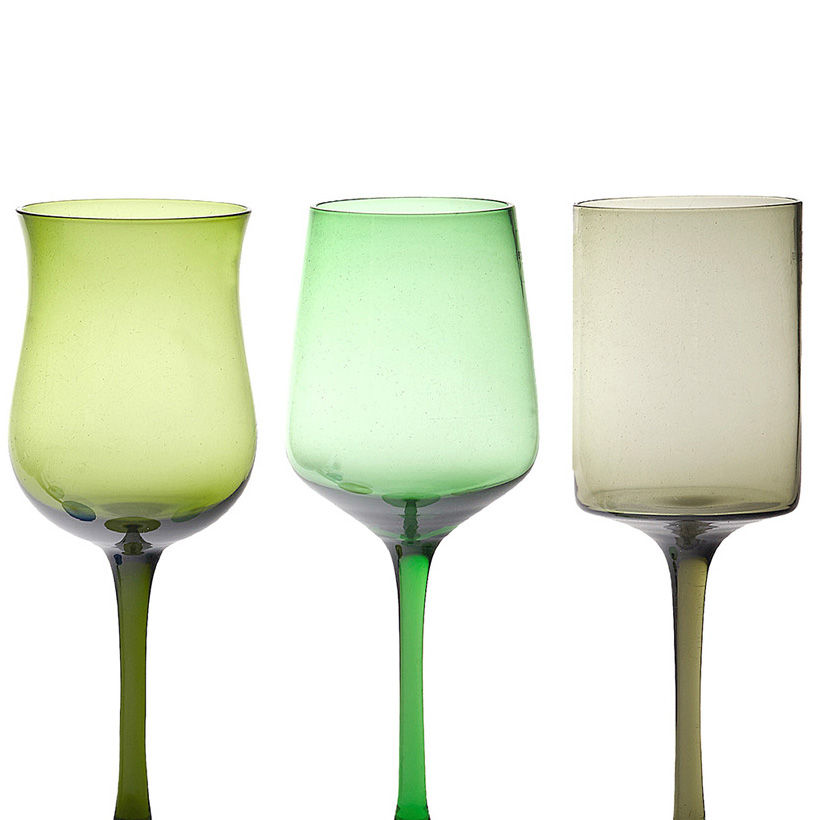 Set of 6 wine glasses in multicoloured - Bitossi