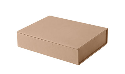 Déco - Boîtes déco - Boîte Small / Cuir - Fait main - Edition limitée & numérotée - Fritz Hansen - Naturel - Cuir recyclé, Lin