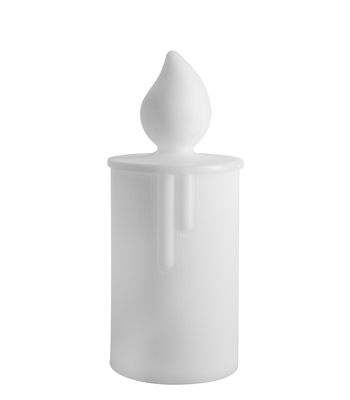 Lampe de table Fiamma / H 30 cm - Slide blanc en matière plastique