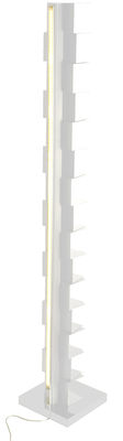 Furniture - Bookcases & Bookshelves - Ptolomeo Luce Luminous bookcase by Opinion Ciatti - White - Lacquered steel