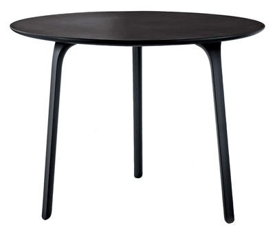Outdoor - Garden Tables - First Round table - Ø 80 - Indoor & outdoor use by Magis - Black - HPL laminate, Polypropylene