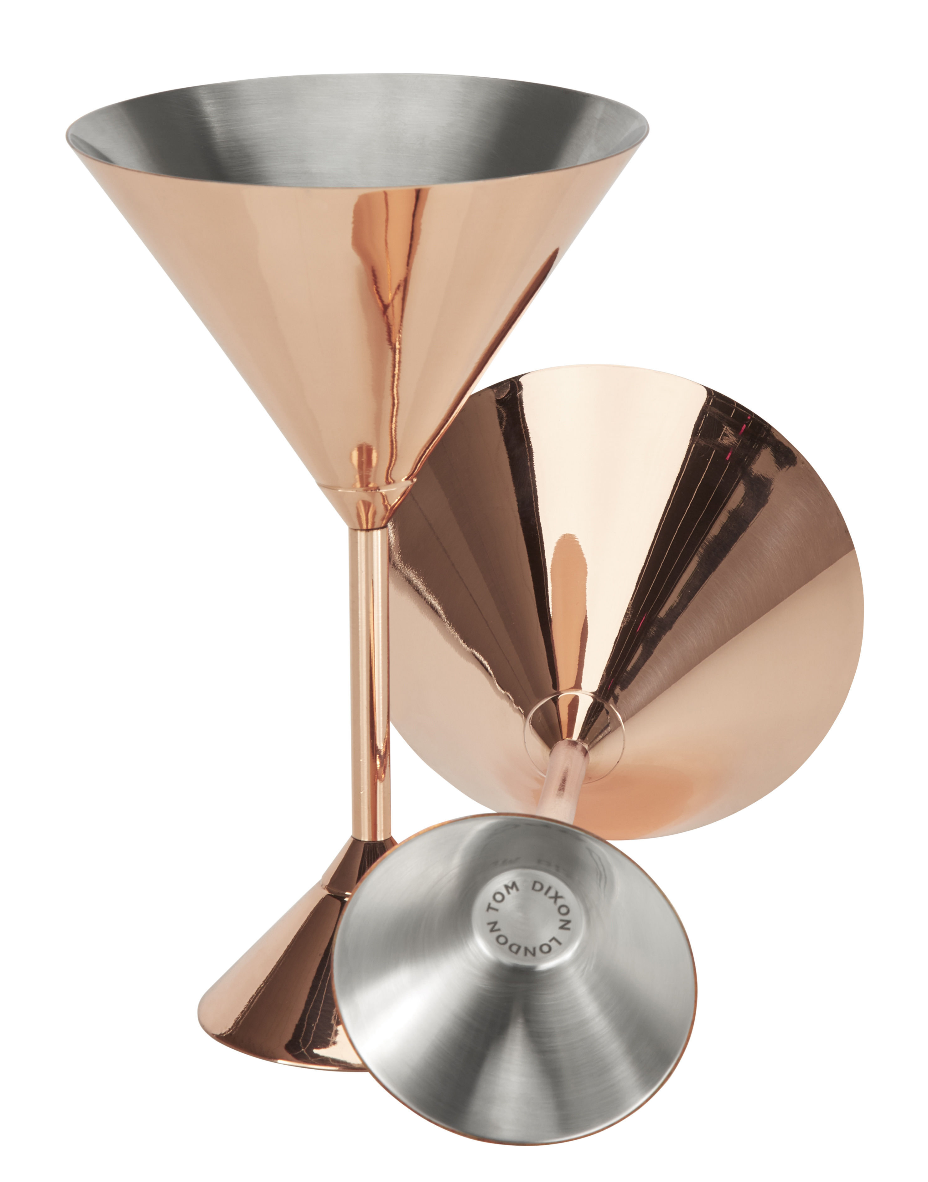 Verre à cocktail Plum Martini Tom Dixon Cuivre Made In Design