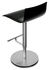 Thin Adjustable bar stool - Pivoting leather seat by Lapalma