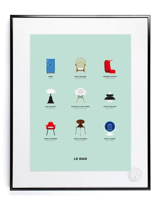 Déco - Objets déco et cadres-photos - Affiche Le Duo - Design / 40 x 50 cm - Image Republic - Design - Papier