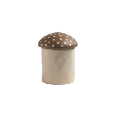 & klevering - Boîte Mushroom en Céramique - Couleur Marron - 20.8 x 20.8 x 16.5 cm - Made In Design