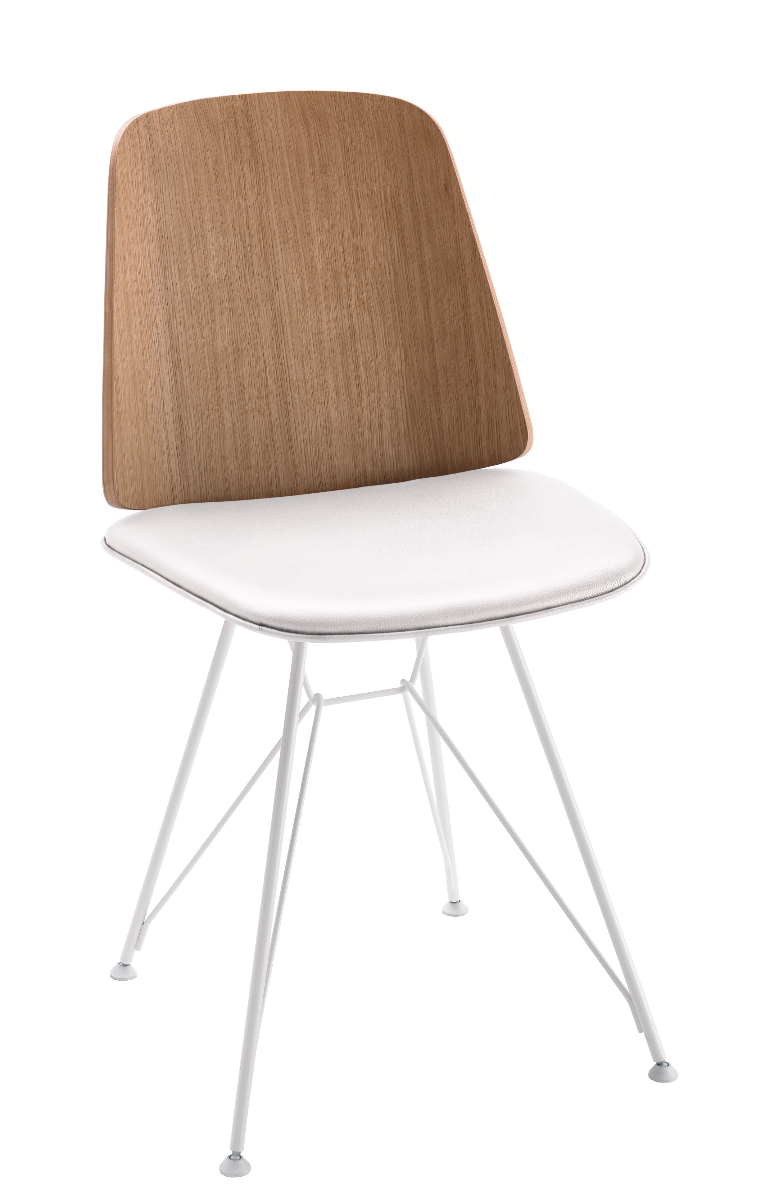 Zanotta June Chair White/Natural wood Made In Design UK