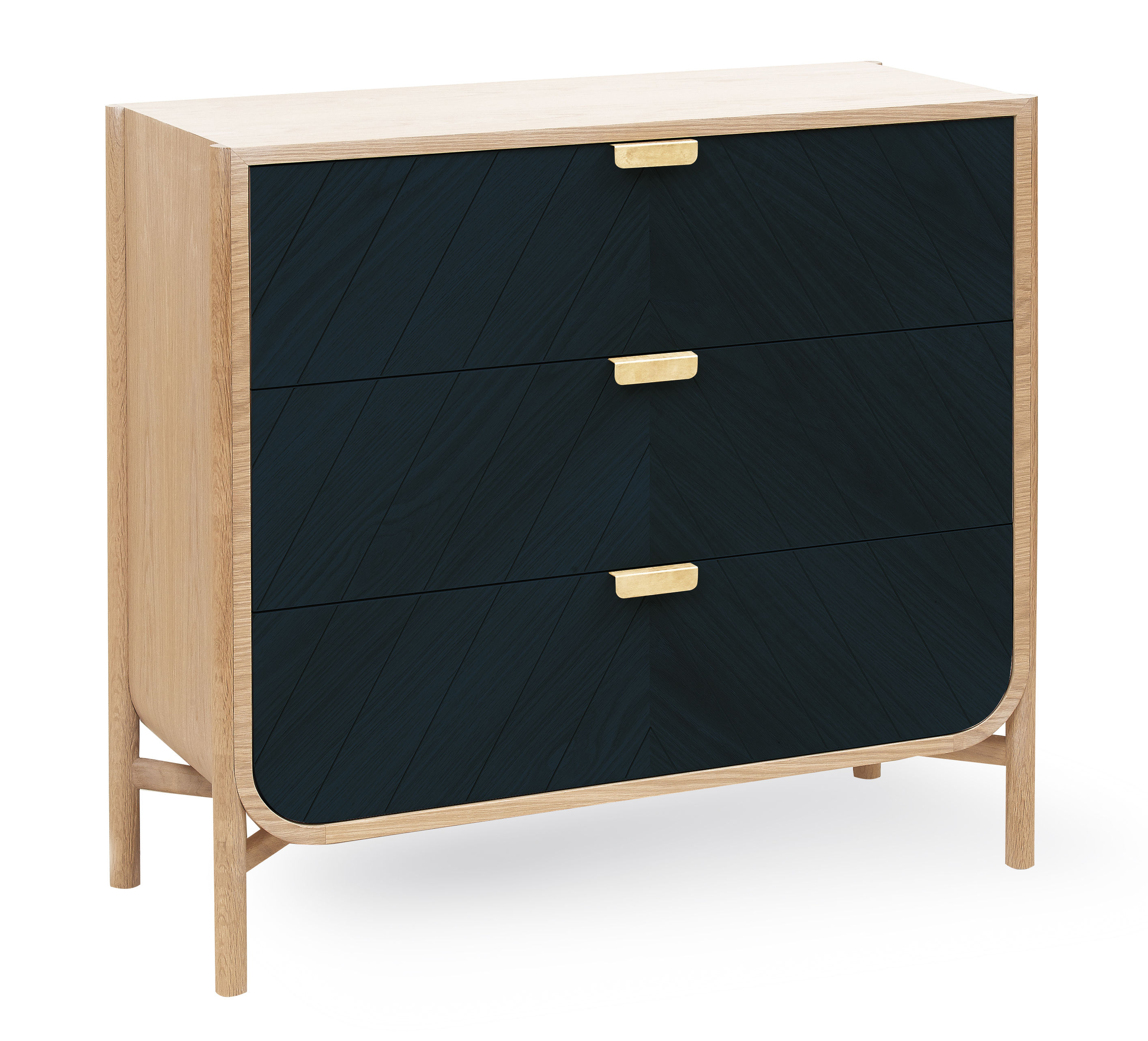 Commode Marius Hartô Bleu/Bois naturel Made In Design