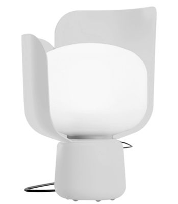 Luminaire - Lampes de table - Lampe de table Blom / H 24 cm - Fontana Arte - Blanc - Aluminium laqué, Polycarbonate