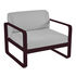 Bellevie Padded armchair - / Flannel grey fabric by Fermob